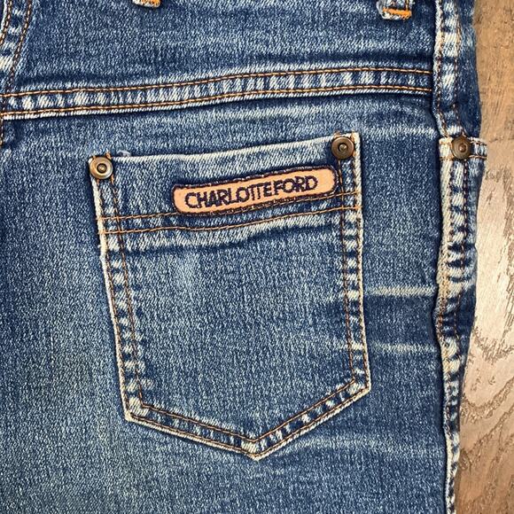 Vintage Items by Charlotte Ford Hight Waist Cutoff Jean Shorts - Picture 4 of 5